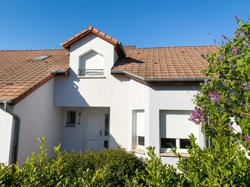 façade de bâtiment peinte par un ouvrier